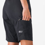 Pantalones cortos mujer Castelli Unlimited Adventure Baggy - Negro