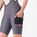 Castelli Unlimited Cargo woman bib shorts - Grey dark