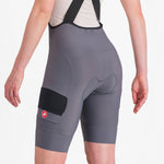 Castelli Unlimited Cargo woman bib shorts - Grey dark