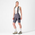 Castelli Unlimited Cargo frau kurz tragerhose - Dunkelgrau