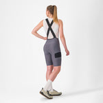 Castelli Unlimited Cargo woman bib shorts - Grey dark