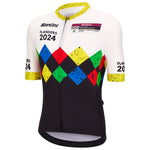 Maillot Santini Championnat du Monde UCI Gravel Flandre 2024 - Noir