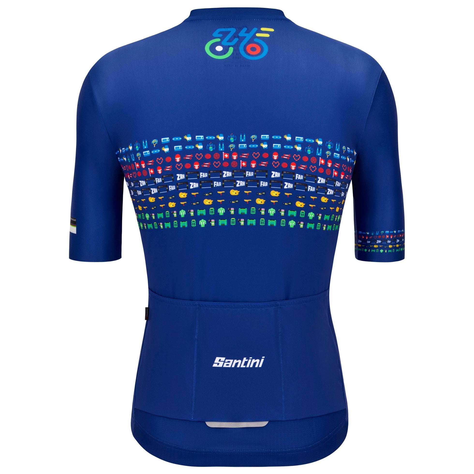 Maillot Santini Championnat du Monde UCI Zurich 2024 - Bleu