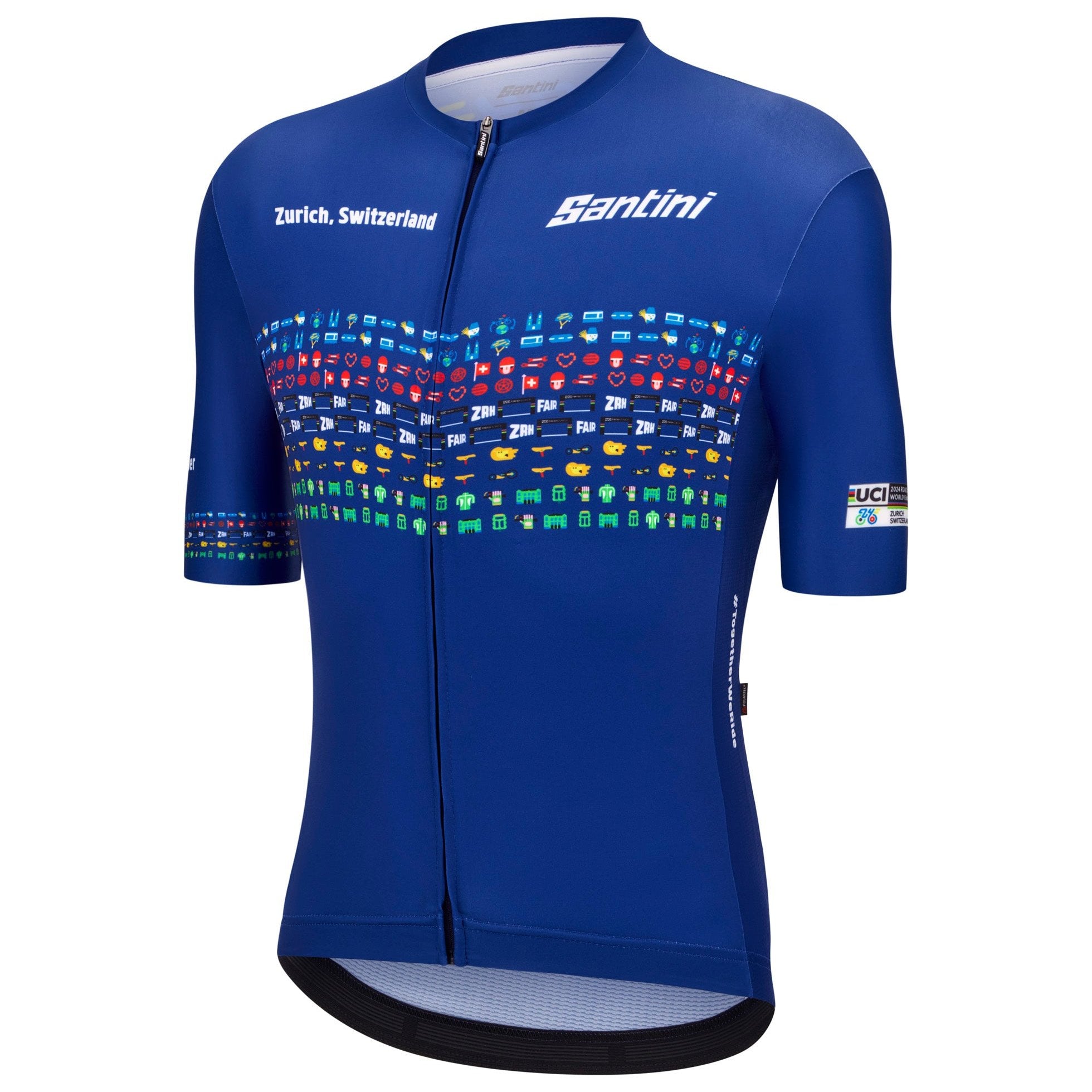 Maglia Santini UCI World Championship Zurigo 2024 - Blu