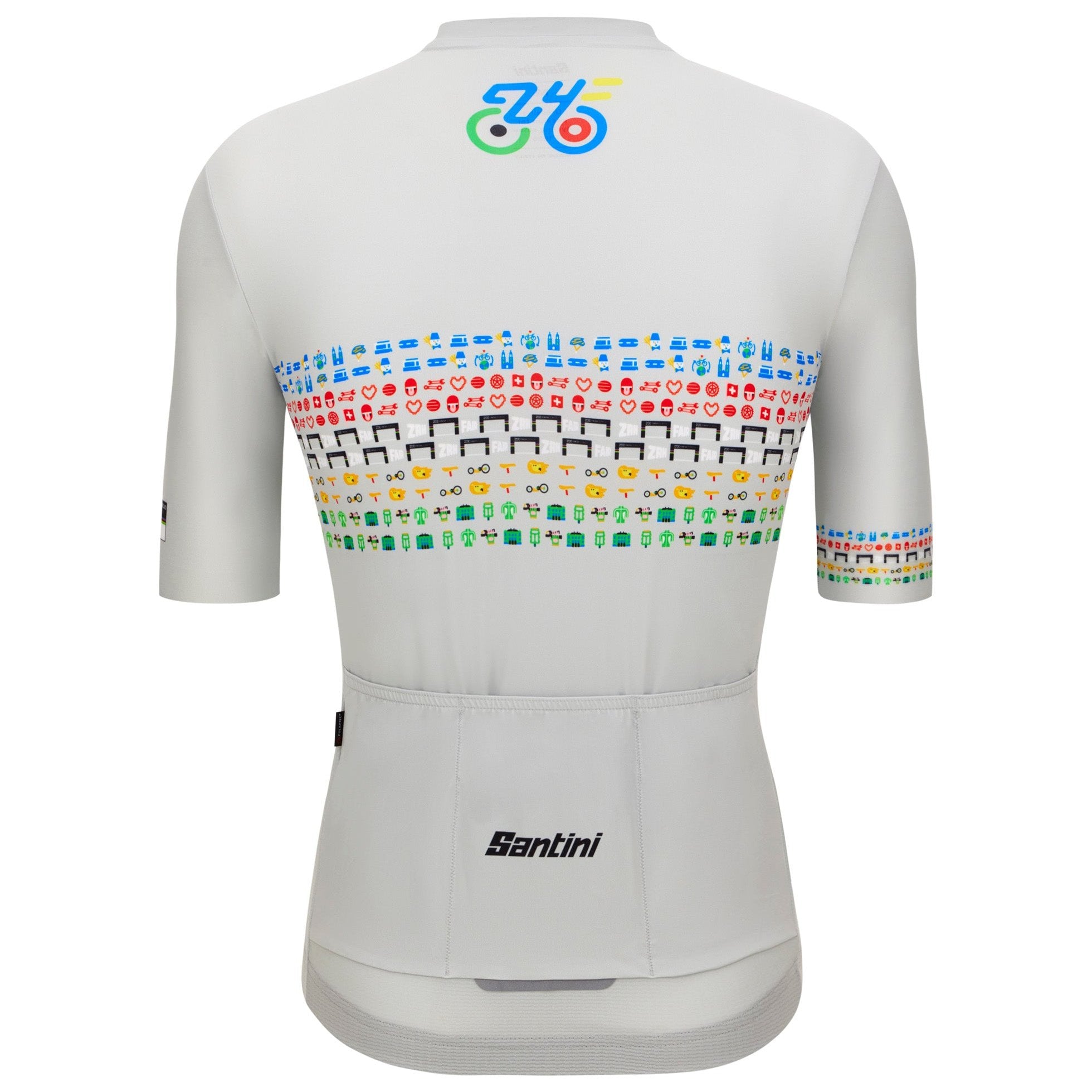 Zurich 2024 Santini UCI Masters Weltmeister trikot - Grau