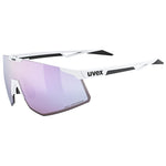 Uvex Pace Perform CV glasses - White Matt Pushy Pink