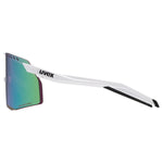 Uvex Pace Stage CV glasses - White Matt Glossy Green