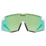 Lunettes Uvex Pace Stage CV - White Matt Glossy Green