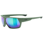 Uvex sportstyle 238 glasses - Moss matt mirror Green