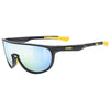 Uvex Sportstyle 514 kids sunglasses - Black Matt Mirror Yellow