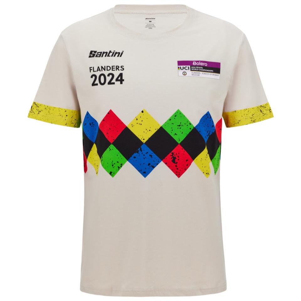 T-Shirt Santini UCI Gravel World Championship Flanders 2024