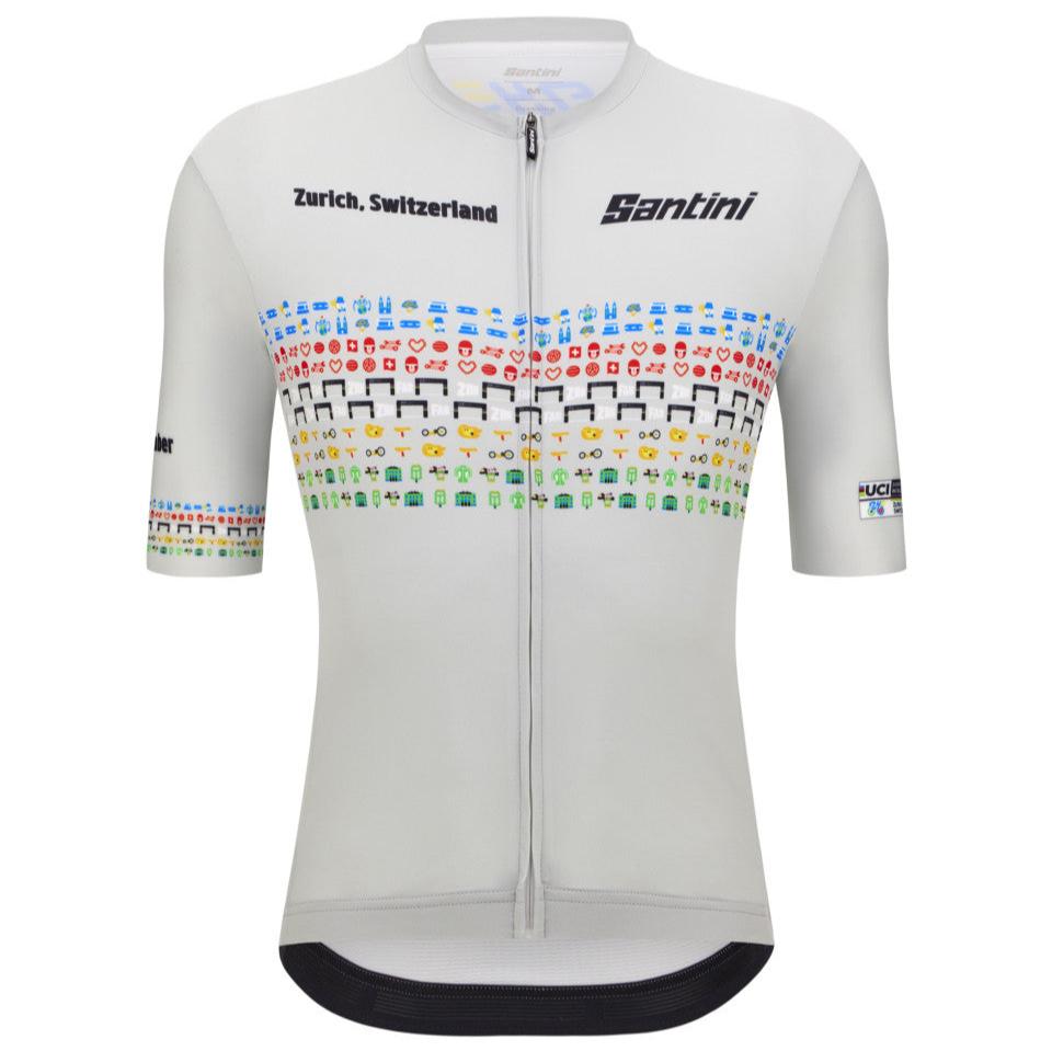 Santini UCI World Champion Masters jersey Zurich 2024 - Grey