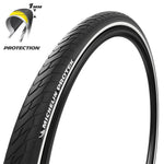 Cubierta Michelin 700X35 Protek Tipo Tubo Acceso - Negro 