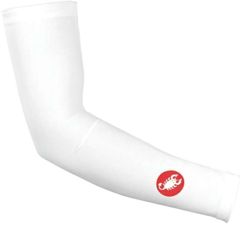 Manicotti Lycra Castelli - Bianco