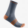 Chaussettes Castelli Superleggera T 12 - Bleu orange