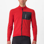 Maglia maniche lunghe Castelli Unlimited Trail - Rosso