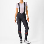 Castelli Velocissima DT women bib tight - Dark pink