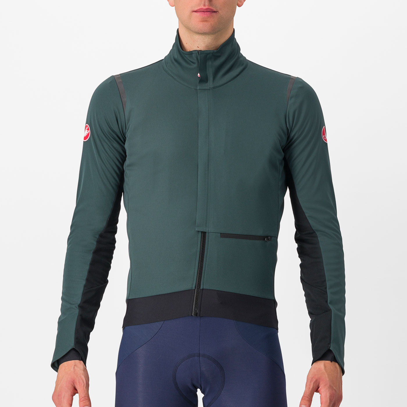 Castelli Alpha Doppio RoS jacket Green All4cycling