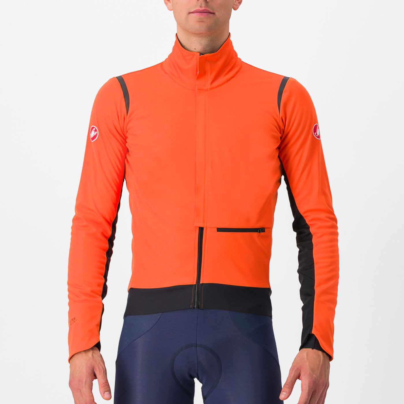Castelli Alpha Doppio RoS jacket - Orange | All4cycling