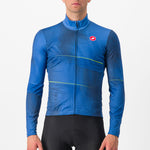 Maillot manga larga Castelli Raffica - Azul