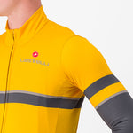 Maillot manga larga Castelli Retta - Amarillo