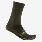 Castelli Re-cycle Thermal 18 socken - Grun