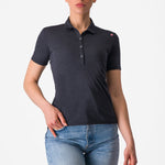 Castelli Merino woman Polo Shirt - Black