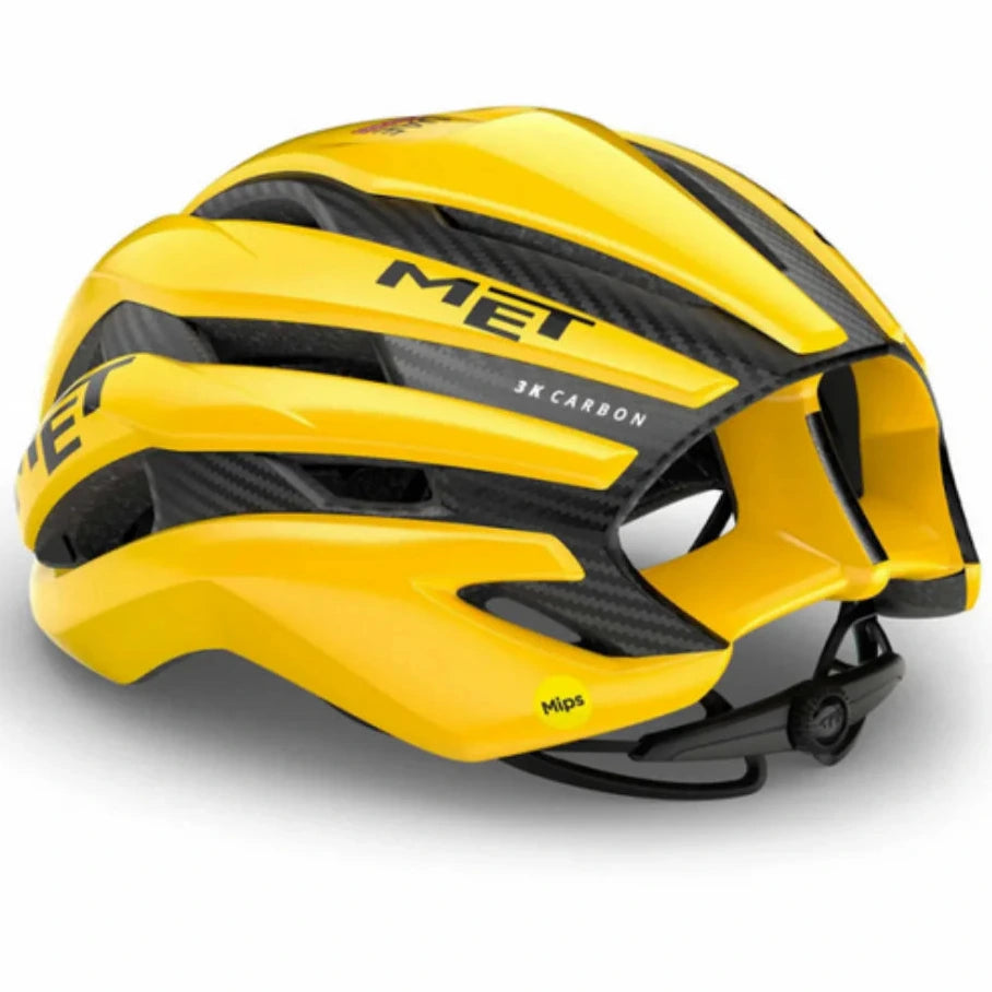 Casco Met Trenta 3K Carbon Mips Team UAE - Jaune Limited Edition