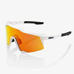 100% Speedcraft glasses - Tact Off White HiPER Red Multilayer Mirror