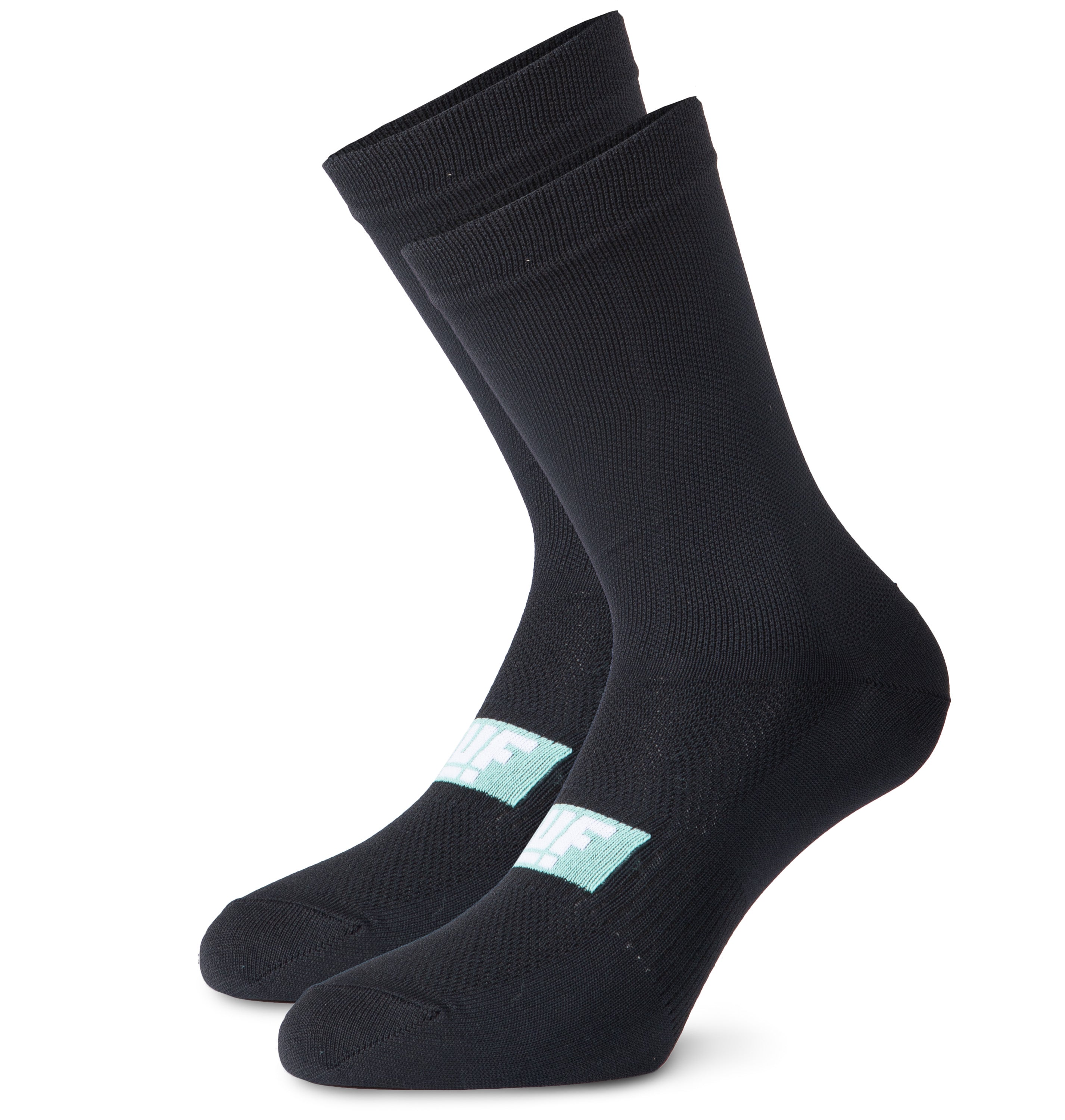 Jëuf Essential hohe Socken 2er Pack - Schwarz 