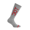 Calcetines Dotout Duo - Gris Melange Claro-Rojo 