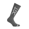 Dotout Duo Socks - Grey Dark Melange-White 