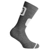 Dotout Wing Sock - Grey Dark Melange-White 