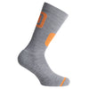 Chaussette Dotout Wing - Gris Mélange Clair-Orange 