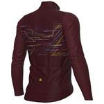 Ale PR-E Megabyte long sleeve jersey - Bordeaux