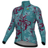 Ale PR-E Flower women long sleeved jersey - Aqua green