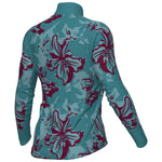 Ale PR-E Flower women long sleeved jersey - Aqua green