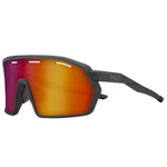 Hoxxo Tephra Air Brille mit rotem Glas - Matt schwarz 