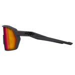 Hoxxo Tephra Air Brille mit rotem Glas - Matt schwarz 