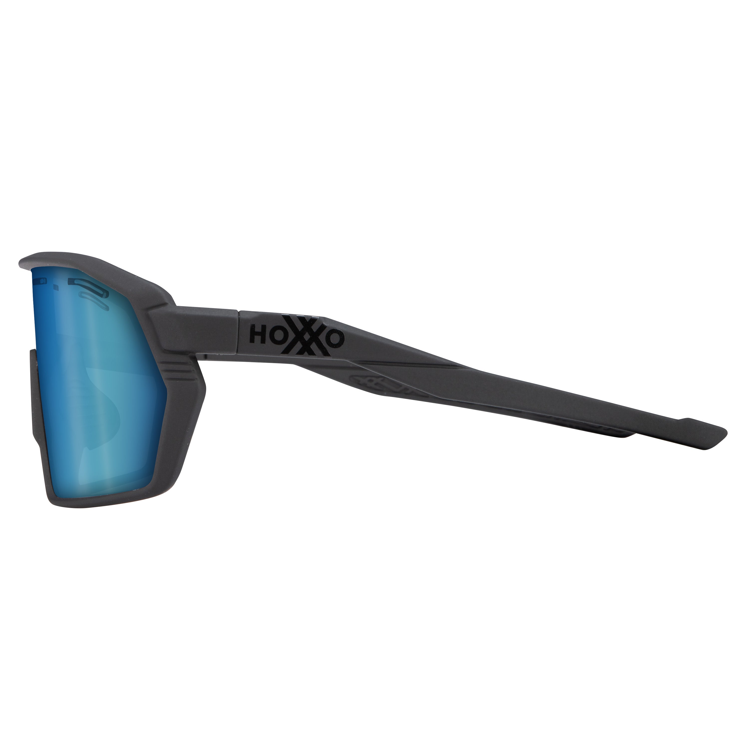 Gafas Hoxxo Tephra Air lente azul - Negro mate 