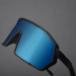 Gafas Hoxxo Tephra Air lente azul - Negro mate 