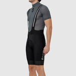 Bib shorts thermal Pissei Monviso - Black