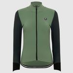 Pissei Monviso women long sleeves jersey - Green Grey