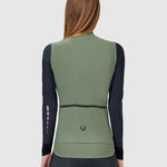 Pissei Monviso women long sleeves jersey - Green Grey