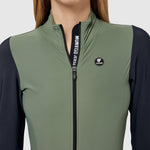 Pissei Monviso women long sleeves jersey - Green Grey