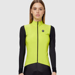 Pissei Monviso women long sleeves jersey - Lime black