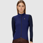 Pissei Monviso women long sleeves jersey - Blue navy