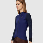 Pissei Monviso women long sleeves jersey - Blue navy