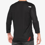 Maglia 100% Airmatic 3/4 - Nero rosso