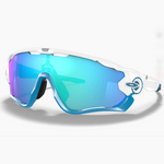 Oakley Jawbreaker Brille - Polished White Prizm Sapphire